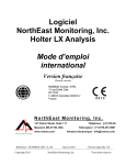 Logiciel NorthEast Monitoring, Inc. Holter LX Analysis Mode d