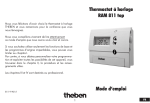 Thermostat à horloge RAM 811 top Mode d`emploi