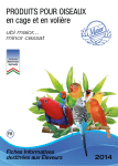 PRODUITS POUR OISEAUX en cage et en voli&egrave;re