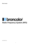 Mode d`emploi broncolor Radio Frequency System (RFS)