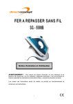 FER A REPASSER SANS FIL 1200W - Notice FR