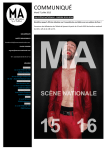 T&eacute;l&eacute;charger le communiqu&eacute; de presse - La MALS - saison 2015