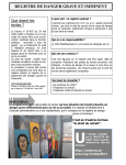 registre de danger grave et imminent - Lettre d`informations - SE-Unsa