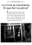 Le crime se mondialise. Et que fait la justice?