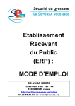 Etablissement Recevant du Public (ERP) : MODE D`EMPLOI