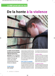 De la honte &agrave; la violence