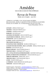 Revue de presse compl&egrave;te