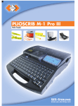Notice imprimante PLIOSCRIB M1Pro III - SES
