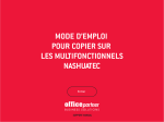 Copier sur les multifonctions Nashuatec