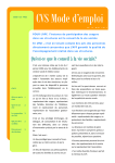 CVS Mode d`emploi - SESSD Lille Villeneuve d`Ascq "Les Pr&eacute;s" (59)