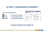 Mode d`emploi du site &laquo; Economie et Soci&eacute;t&eacute; &raquo;