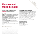 Abonnement, mode d`emploi - Montélimar Agglomération