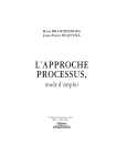 L`APPROCHE PROCESSUS,