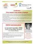 Conf&eacute;rence &Ecirc;TRE PARENT SANS MODE D`EMPLOI
