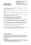Mode d`emploi Presse &agrave; biscuits