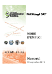 MODE D`EMPLOI Montr&eacute;al - Park(ing) Day Montr&eacute;al