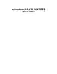Mode d`emploi d`EXPORTIZER