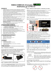 MODE D`EMPLOI (Français) Stabilisateur de vol PRO X3