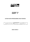 Mode d`emploi CDT 7