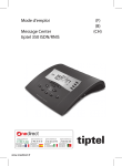 Mode d`emploi Message Center tiptel 350 ISDN/RNIS (F