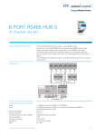 6 PORT RS485 HUB S PORT RS485 HUB S