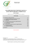 Les emplois fonctionnels