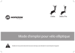 Mode d`emploi pour vélo elliptique