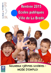 Nouveaux rythmes scolaires : MODE D`EMPLOI