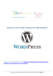 mode d`emploi au CMS Wordpress