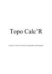 afficher le mode d`emploi - Topo Calc`R