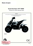Mode d`emploi Quad &eacute;lectrique /ATV 500W
