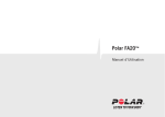Polar FA20 Manuel d`Utilisation