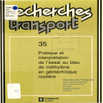 35 Pratique et interprétation de l`essai au bleu de méthylène en