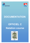 DOCUMENTATION OFFICIEL C Natation course