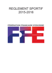 REGLEMENT SPORTIF 2015-2016 - Fédération française d`escrime