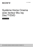 Système Home Cinema avec lecteur Blu-ray Disc™/DVD