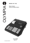 CM 910 / 911 / 912 Mode d`emploi Guide de programmation