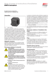 Mode d`emploi et instructions d`installation EWFS Uniswitch