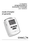 mode d`emploi et garantie