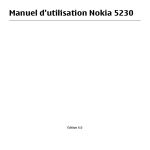 Manuel d`utilisation Nokia 5230