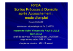 RPDA : sorties pr&eacute;coces - GEN Nord Pas de Calais