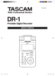 TASCAM DR-1 Owner`s Manual / Rev. C