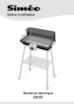 Barbecue &eacute;lectrique QB165 Notice d`utilisation