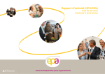 Rapport d`activité 2013/2014 - Entreprendre pour apprendre