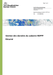 Gestion des donn&eacute;es du cadastre RDPPF R&eacute;sum&eacute;