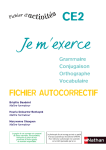 Je m`exerce - Fichier autocorrectif CE2