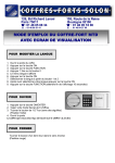 mode d`emploi du coffre-fort mtd avec ecran de visualisation