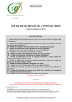 Kit de d&eacute;marrage de l`int&eacute;gration