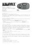 Mode d`emploi: Serrure &eacute;lectronique VT-120 Mod&egrave;le: - Migros