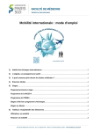 Mobilité internationale : mode d`emploi